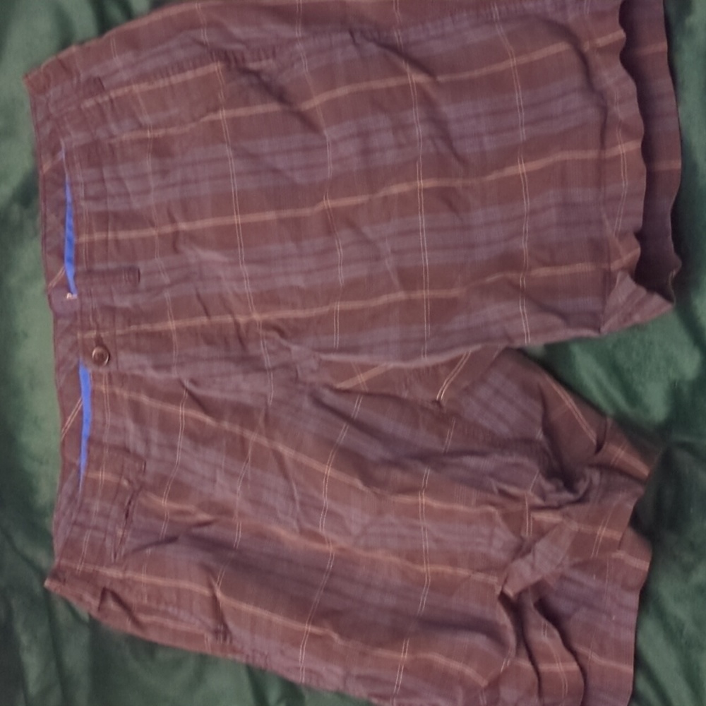 Men's Plaid Flat Front Shorts by Gap